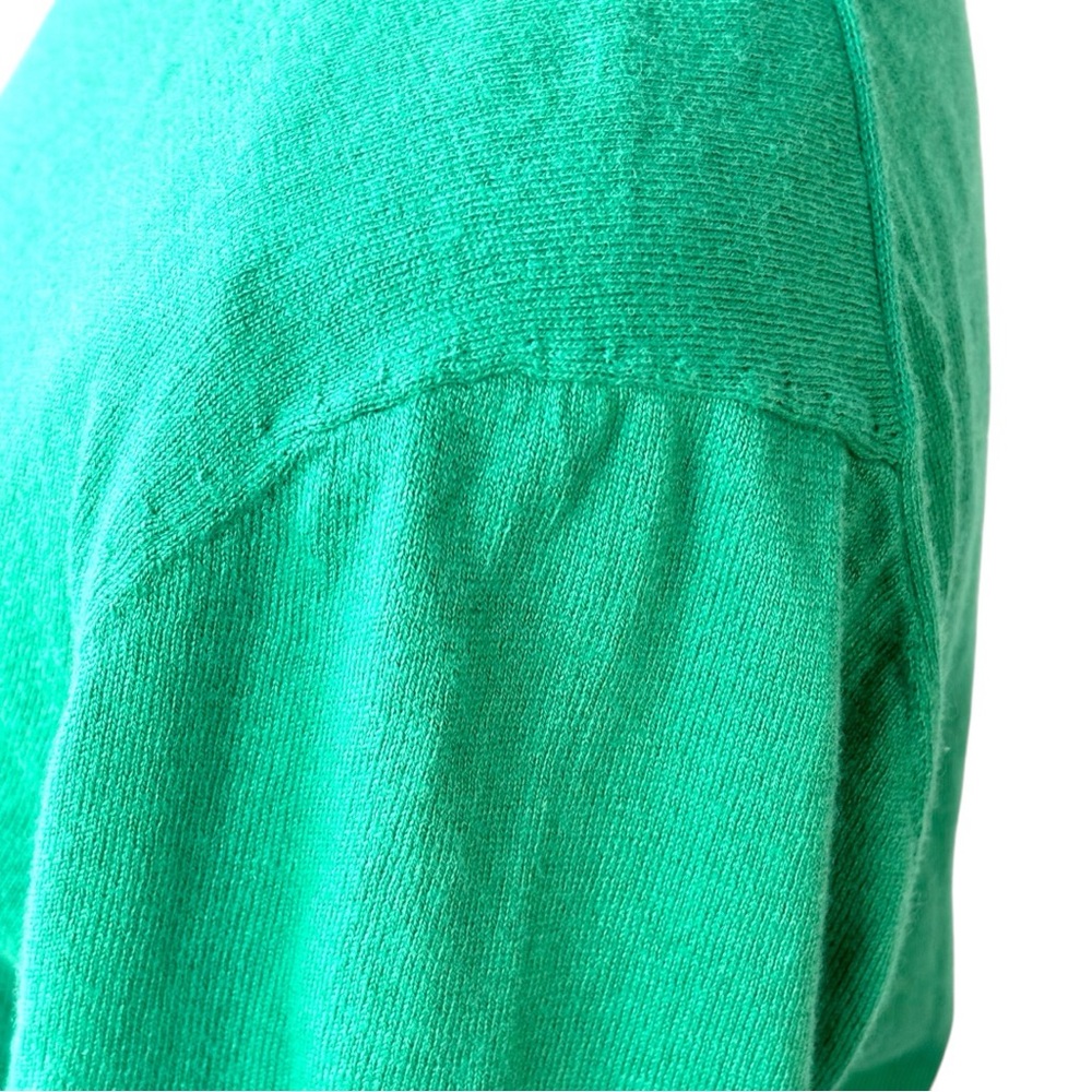 Vineyard Vines Cashmere Luxe Soft Short Sleeve Sweater Sea Green Silk Cotton S - Picture 8 of 11